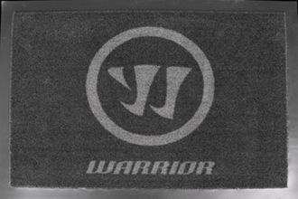Warrior Carpet Logo Black/Grey Square